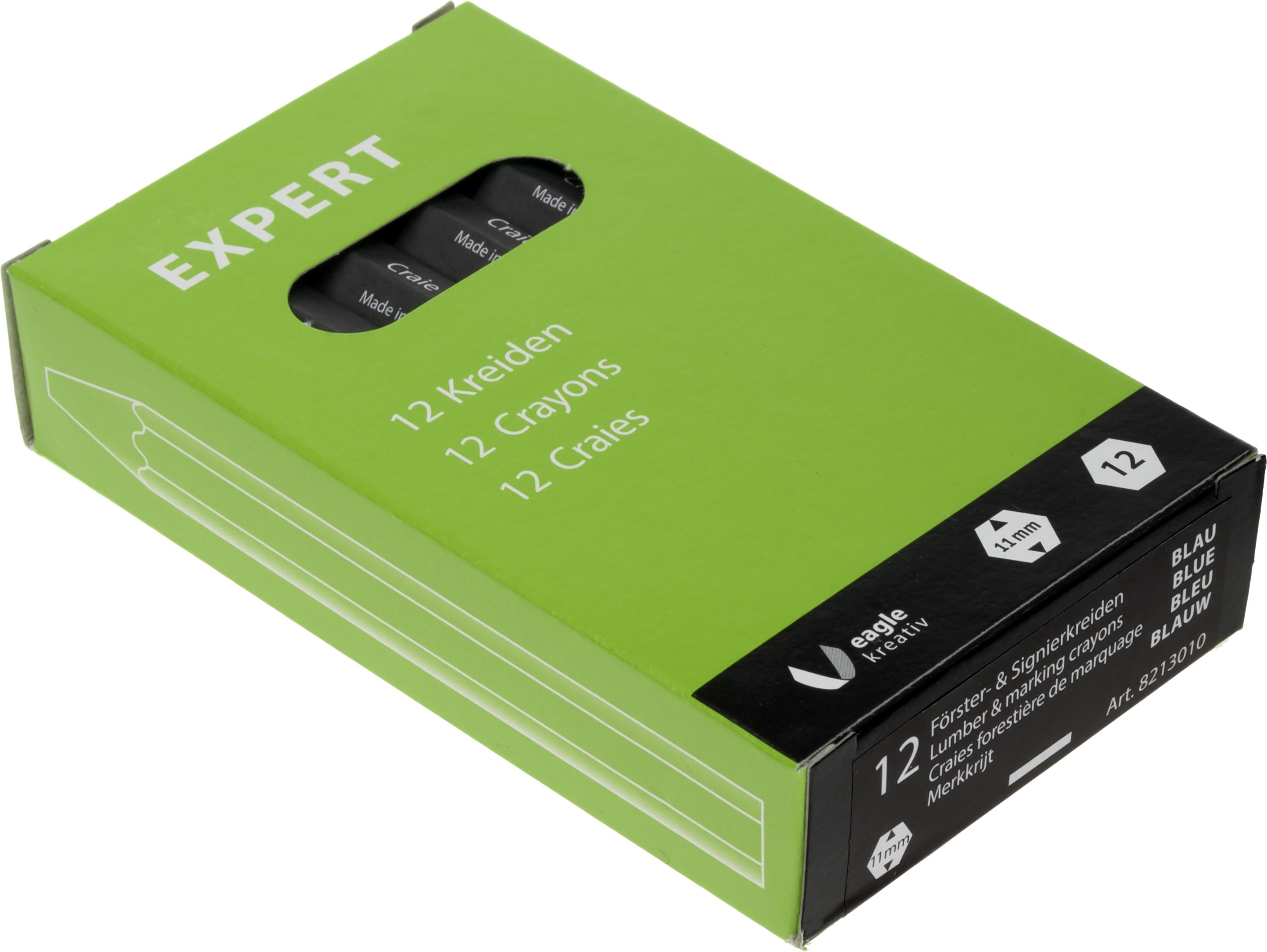 8213010-Foerster-Kreide-BLAU-Schachtel EXPERT lumber & marking crayon blue