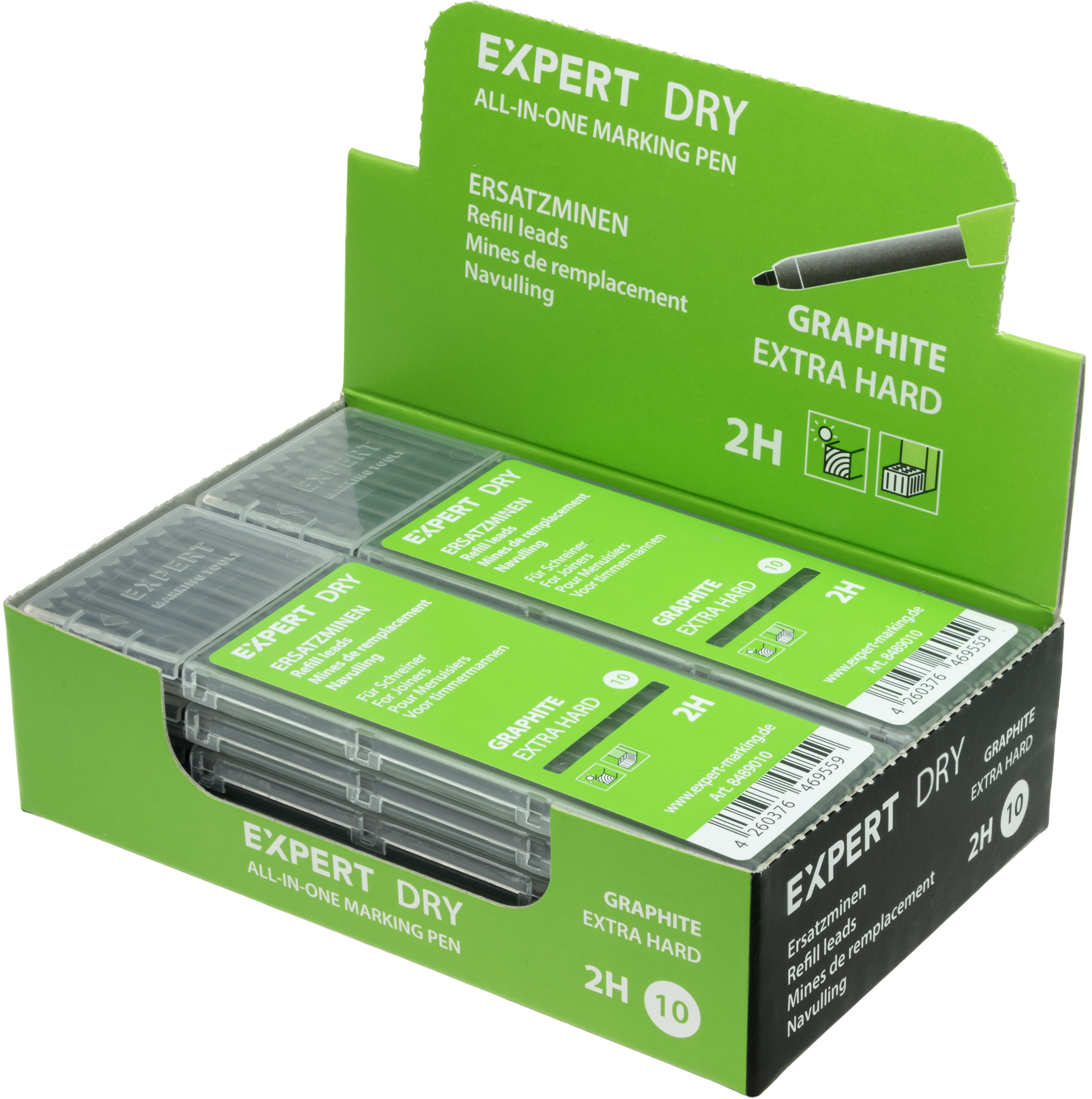 EXPERT DRY refill leads GRAPHITE 2H